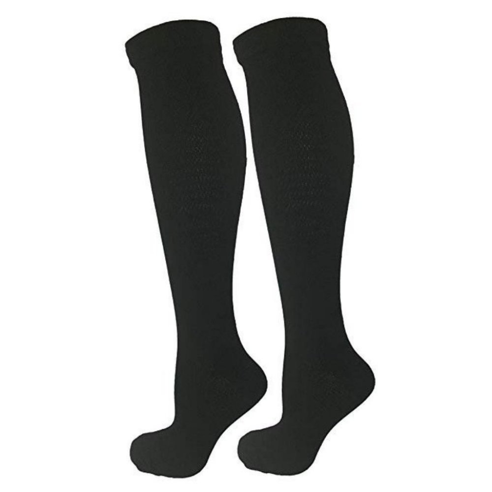2 Pair Black Small/Medium Ladies Compression Socks